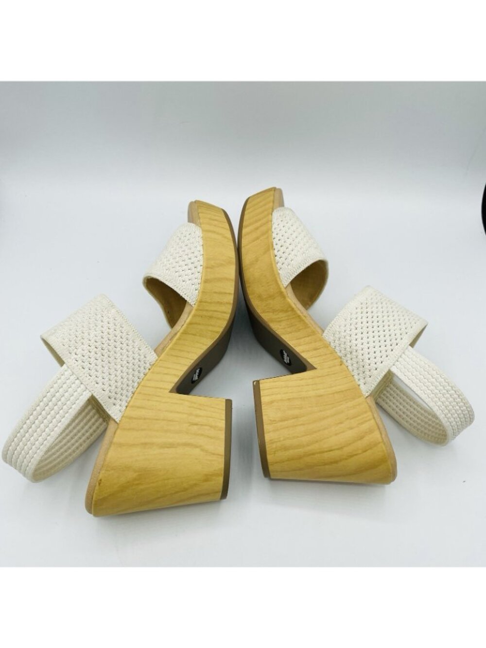 Dr Scholls Shoes Womens Size 8.5 M White Clogs Heels Sandals Strappy Comfort - Picture 11 of 11